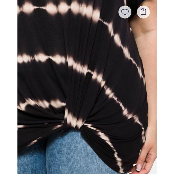 Nine Britton Levie Knot Front Knit Tee - Picture 3 of 8